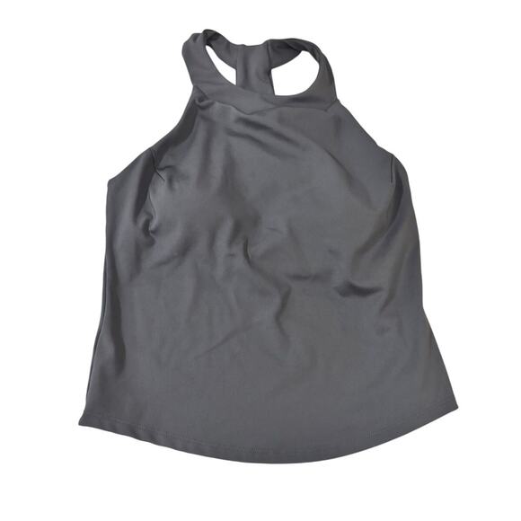 Losano Gray Racerback Athletic Tank Top Built-In Bra XS Workout Yoga Running - Picture 1 of 4